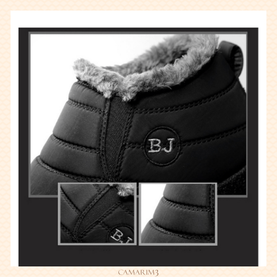 Tênis Botinha de Inverno para Uso Casual Antiderrapante Comfort Anabeaz