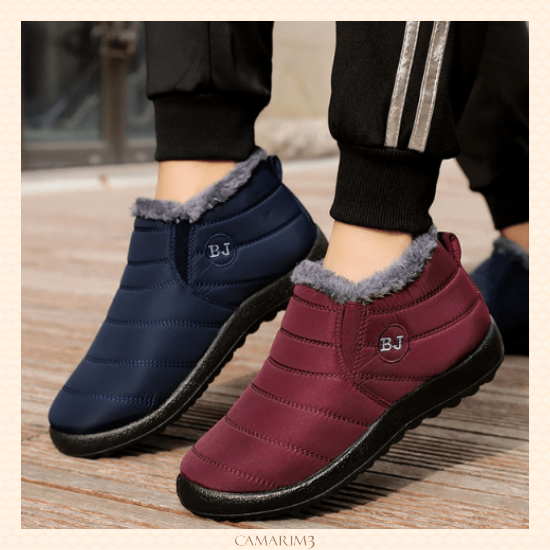 Tênis Botinha de Inverno para Uso Casual Antiderrapante Comfort Anabeaz